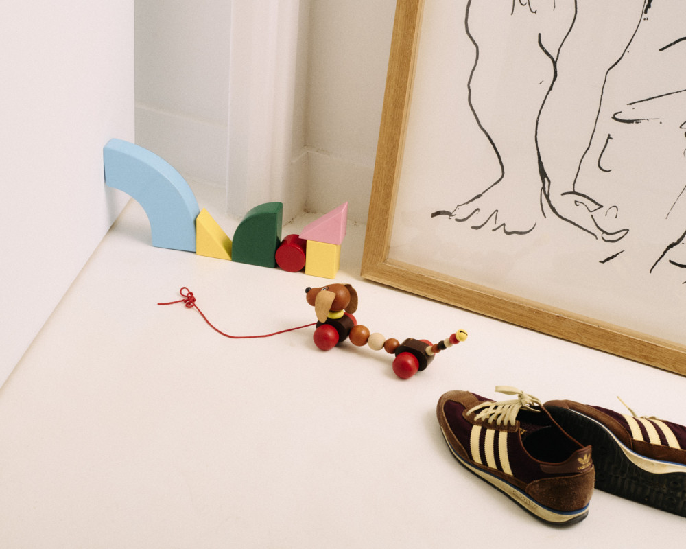 Scaled-down modules within the Little Family series by nara.world placed in interior setting with everyday objects